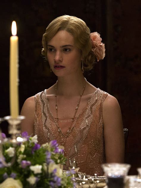 lily james downton abbey gif